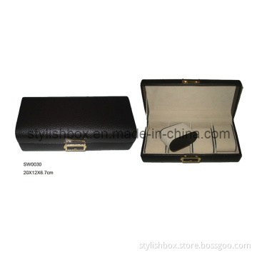 Luxury Leather Watch Box with 4 Slots (SW0030)